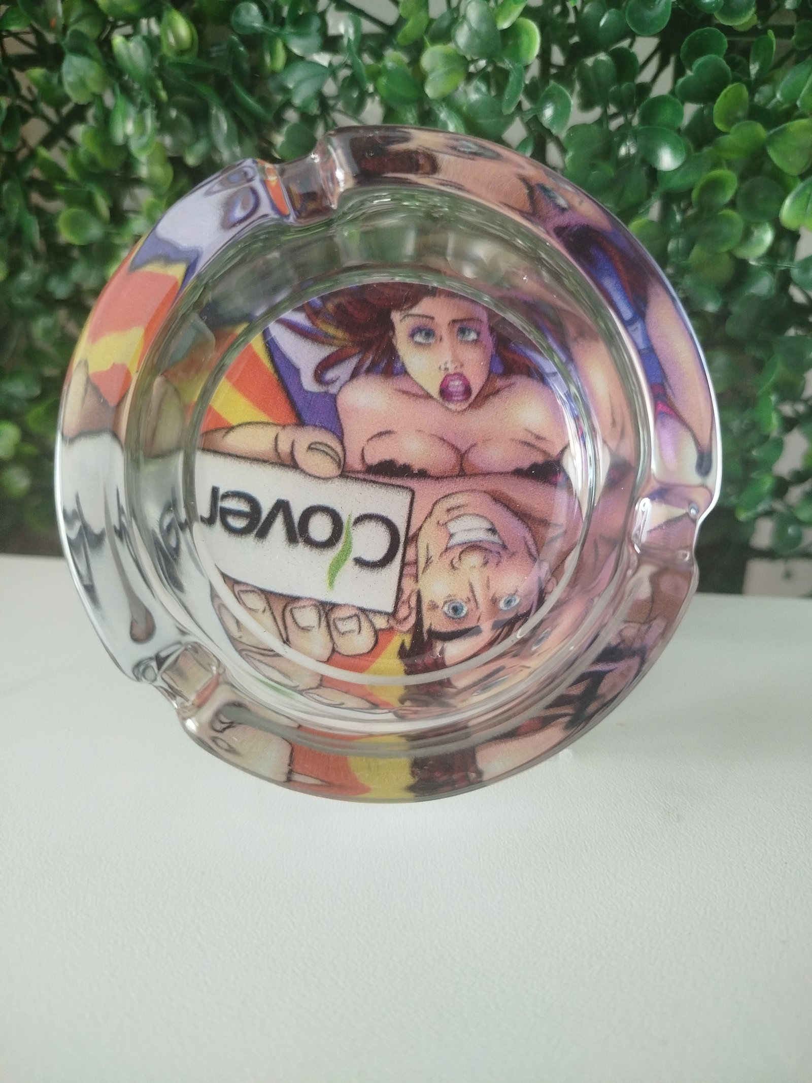 Cinzeiro vidro Clover |||